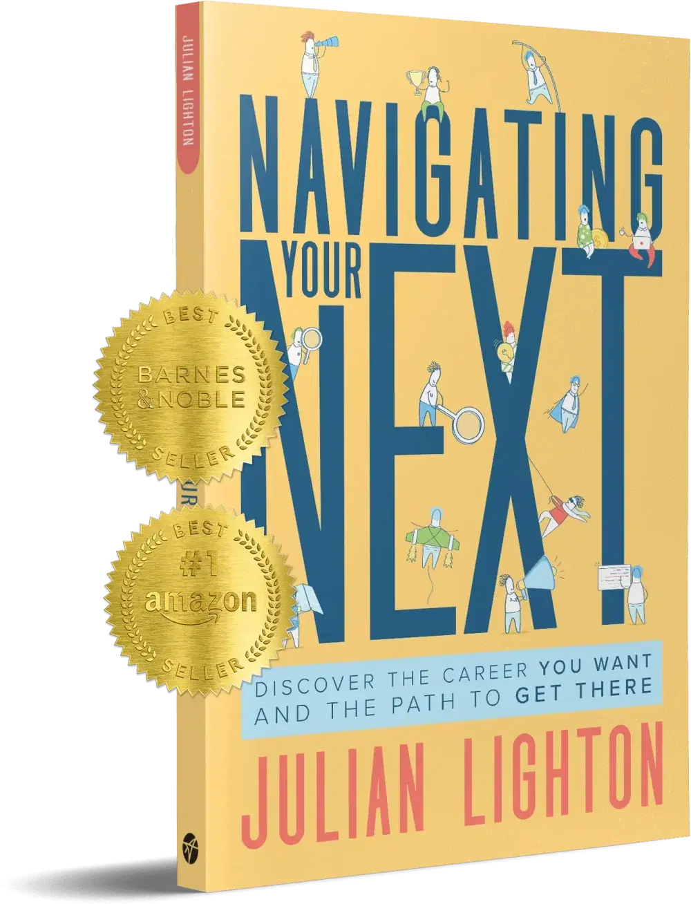 Navigating Your Next by Julian Lighton – book cover with Barnes & Noble and Amazon #1 Best Seller seals